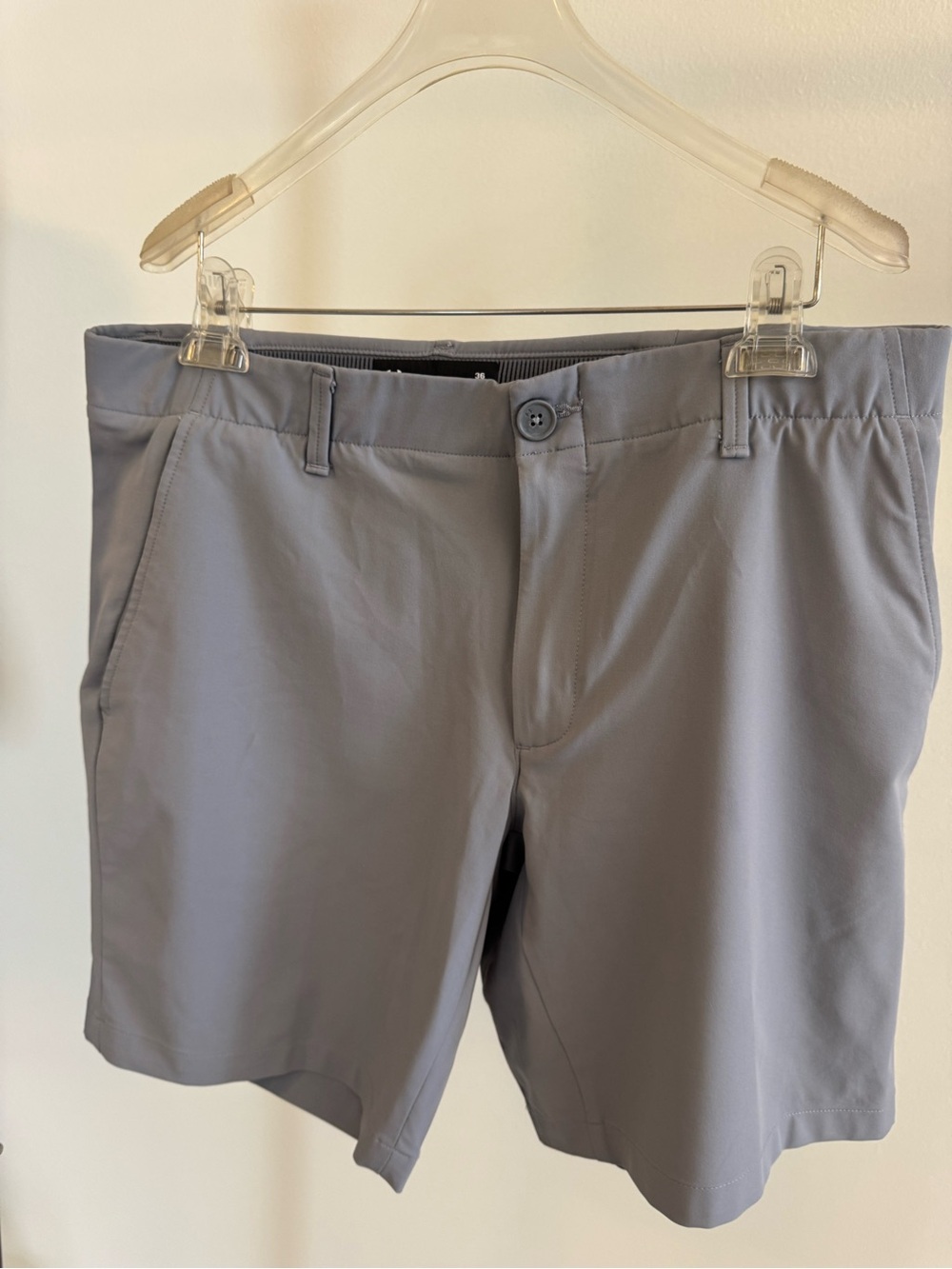 Under Armour Men's Light Gray Performance Flat Front Shorts